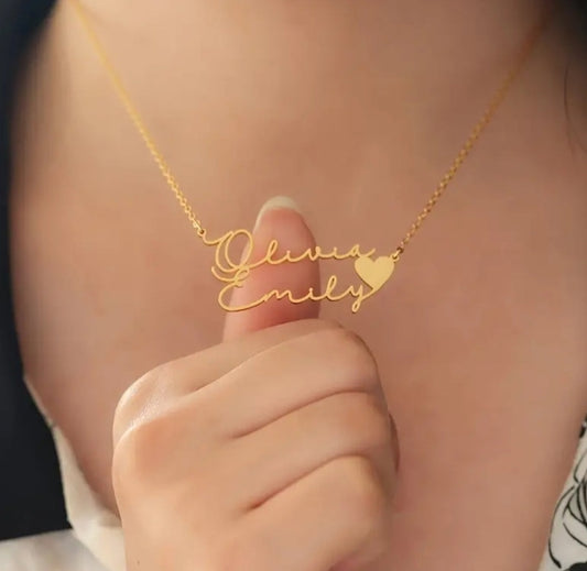 18K Gold Personalized Necklaces